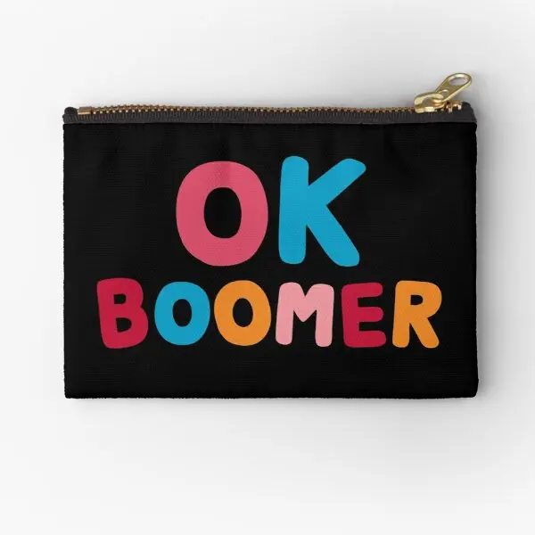 

Карманы на молнии Ok Boomer, чистые носки для ключей, маленький женский косметический кошелек, карманные монеты, трусики, упаковка для денег, нижнее белье для мужчин