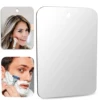 1Pcs Acrylic Bathroom Fog Free Mirror With Wall Suction Shower Mirror Man Shaving Women Makeup Unbreakable Portable Traveling 1