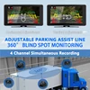 10.1 Inch 4CH Touch Screen Vehicle DVR Truck/RV/Bus AHD 1080P Camera Night Vision Monitor System Kit Reversing Parking Recorder 5