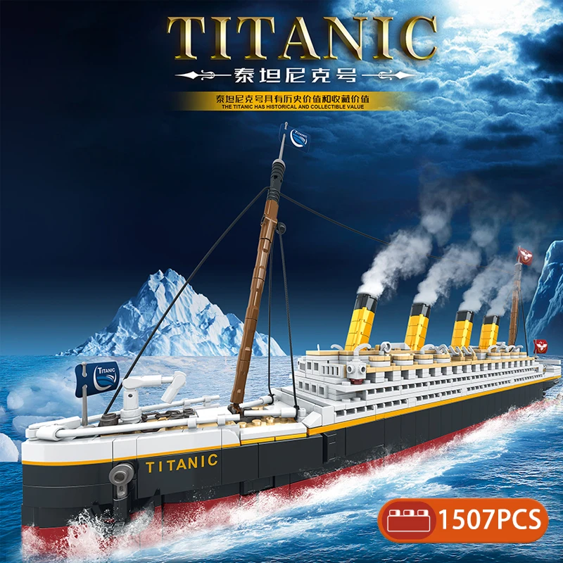 1507 шт., Детский конструктор «Титаник» | Игрушки и хобби | АлиЭкспресс
