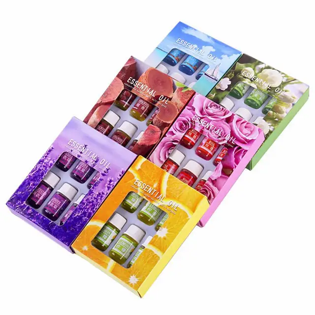 Natural Essential Oil 6Pcs 3ml Rose/Lavender/Ocean Fragrance for Aroma Diffuser