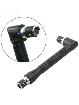 Black L type 1/4 hexagon screwdriver bit 90 °  double-end handle 6.35mm wrench tool