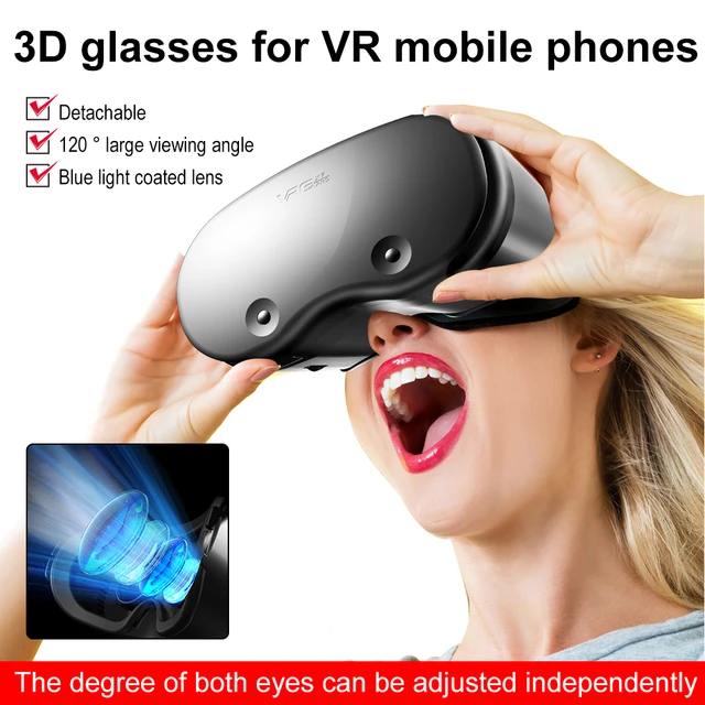 Vrg Pro-gafas De Realidad Virtual 3d, Caja De Gafas De Realidad Virtual,  Pantalla Completa Visual Gran Angular, Para Teléfono Inteligente De 5 A 7  Pulgadas - Gafas 3d/realidad Virtual - AliExpress