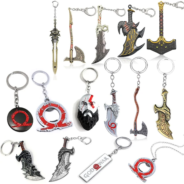 God of War Ragnarok Keychain Kratos Blades of Exile Leviathan Axe