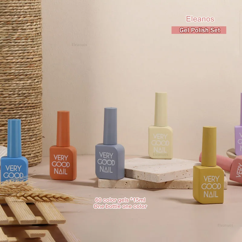 Eleanos 60 colori Set di smalti gel senza TPO Kit gel per unghie molto buono con bottiglia diversa per kit per studenti di smalti gel per unghie artistiche - immagine 6