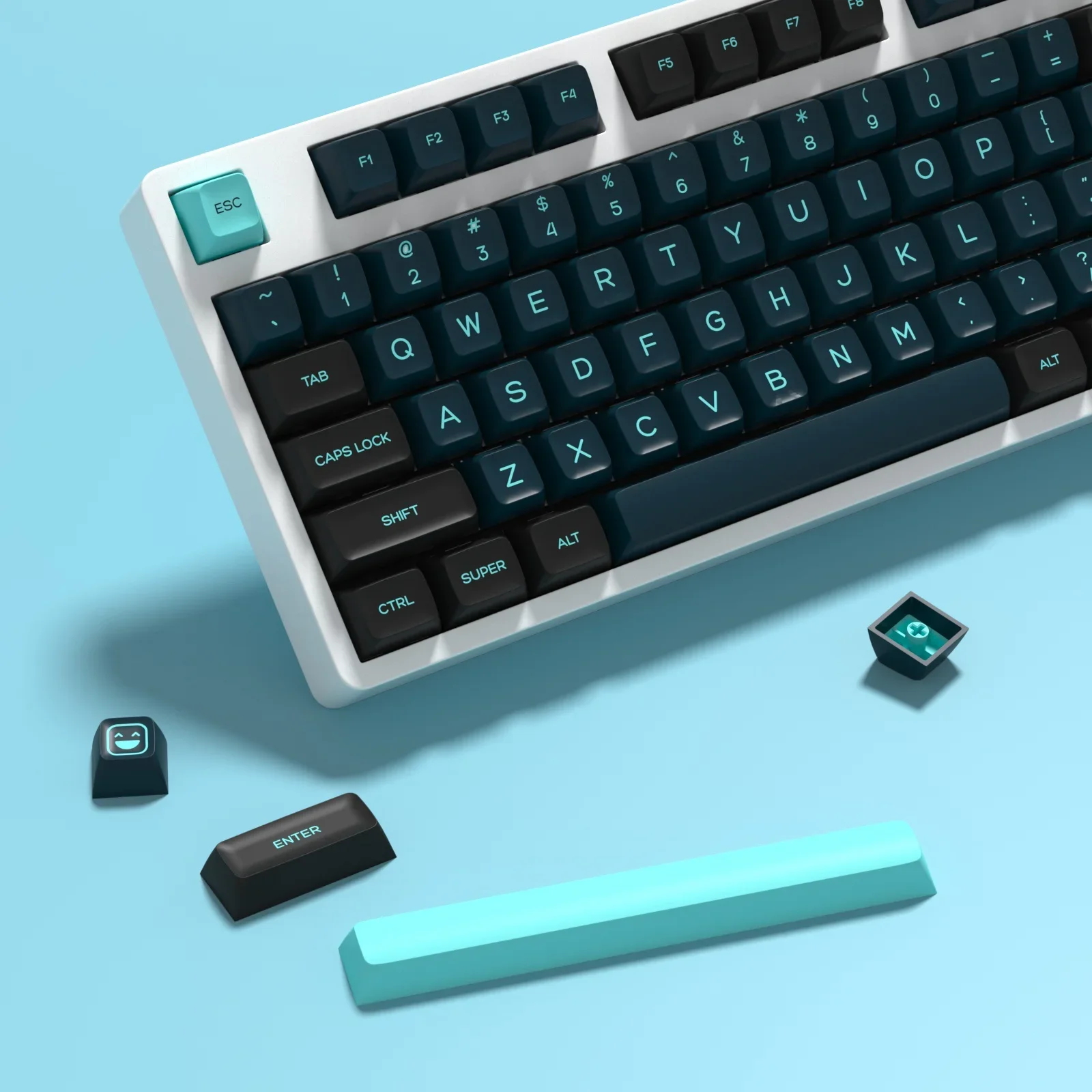 KBDiy GMK Monster Keycaps PBT SA 프로필 기계식 키보드 게이머 키캡 세트 용 이중 샷 161 키 MX 스위치 용 맞춤형 ISO