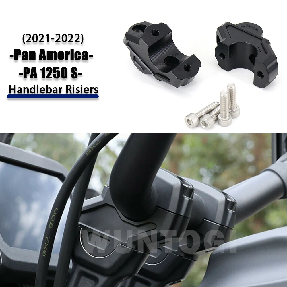

For HD Pan America PA1250 RA1250 S Motorcycle Handlebar Risiers Accessories PA RA 2021-2023 Clamp Back Move Mount Adapter