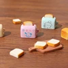 1/2PCS Doll House Mini Simulated Toast Bread Maker Food Play Decoration DIY Model Miniatures Scene Props Resin Accessories 4