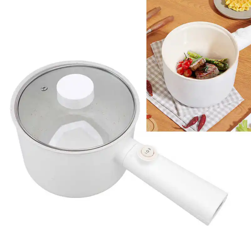 1.8L Electric Hot Pot Large Capacity Multifunction Electric Cooker Non-Stick Pot Boiler Household Noodle Rice Cooker 220V 110v japanese style smart rice cooker 3l household small intelligent electric pressure cooker 220v non stick inner liner white