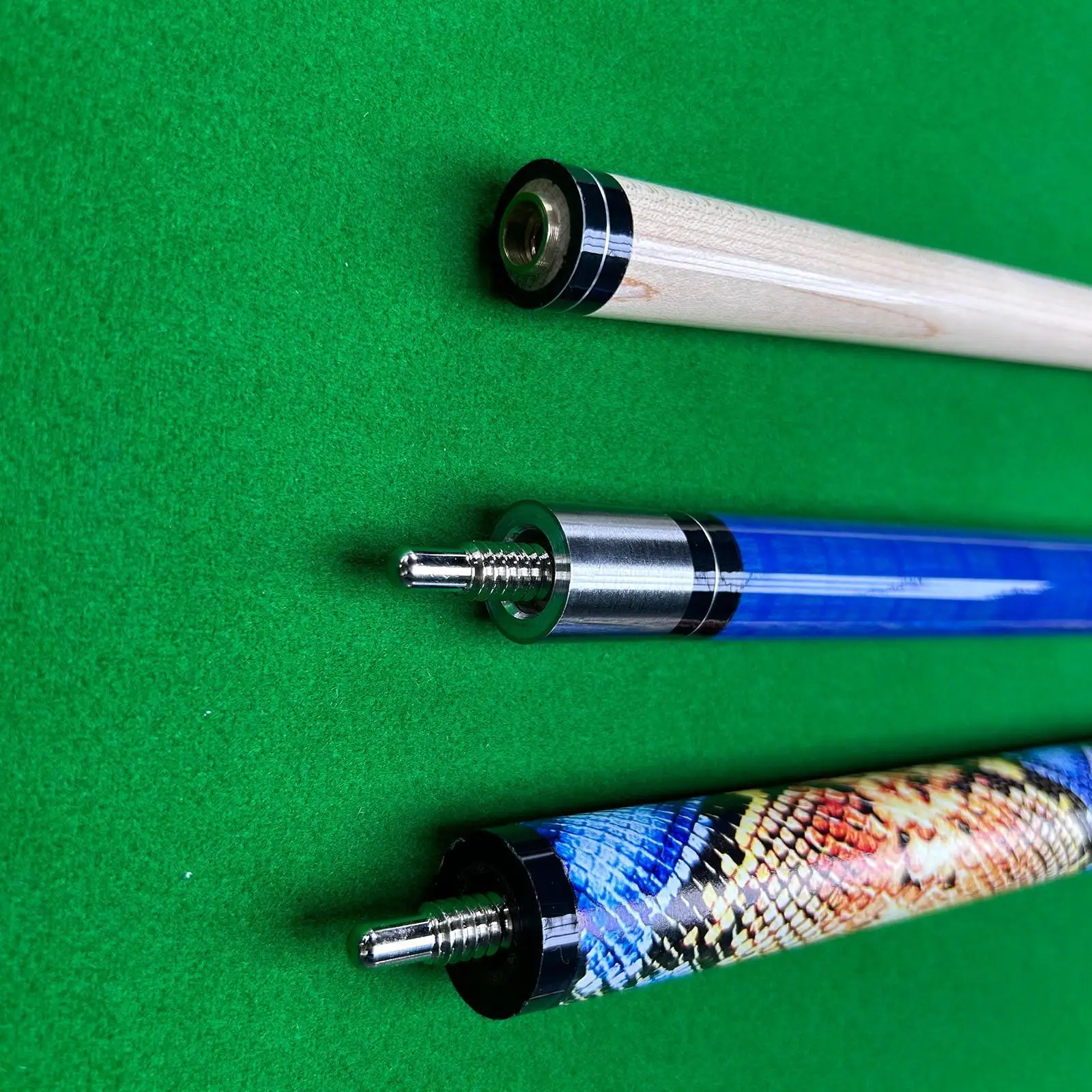 Billiard Pool Cue Stick Break Jump Cue 13.8mm Tip 55' Wooden for Practice Beginners Men Women