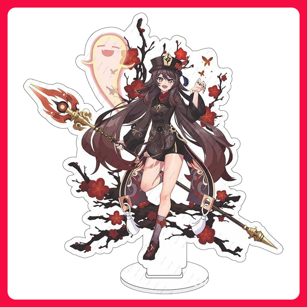 

Game Impact New Stand Figure Acrylic Yelan Chevreuse Navia Xiao Cosplay Model Plate Desk Decor Fans Friend Gift