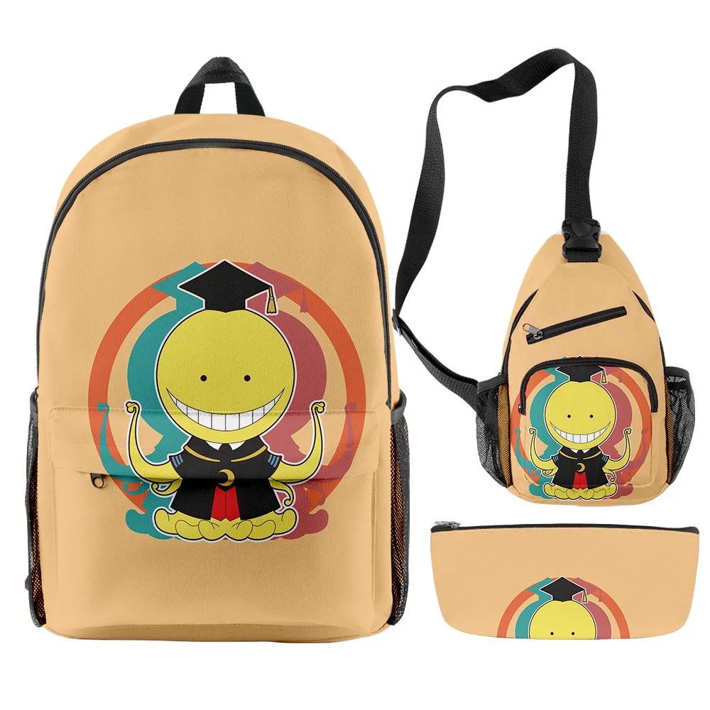 

Japan Anime Assassination Classroom Backpack 3pcs/set Boys Girls Backpack Schoolbag Primary Middle School Students Notebook Bag