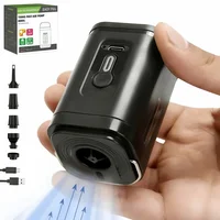 Mini pompe à air électrique portable avec lumière, gonfleur sans fil 4,5 KPa 1600 mAh pour matelas pneumatique, sacs sous vide, piscine 1