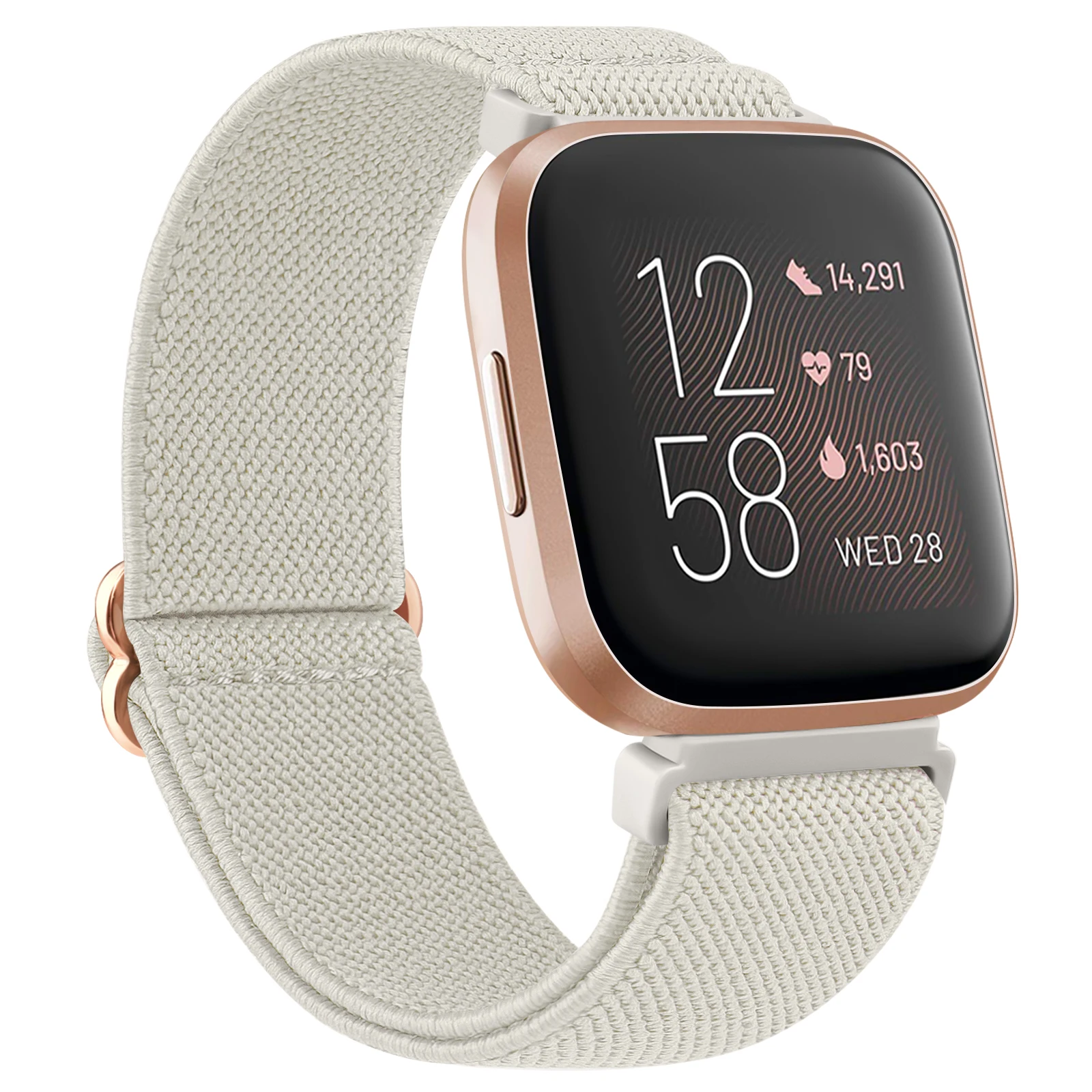 Breathable Nylon Loop Elastic Strap for Smart Watches – Soft Sport Replacement Band