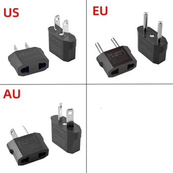 US AU EU ปลั๊กอะแดปเตอร์ยูโรซ็อกเก็ตไฟฟ้าอเมริกันญี่ปุ่นจีน US ไปยัง EU Travel Adapter ปลั๊กอะแดปเตอร์แปลง Outlet 1