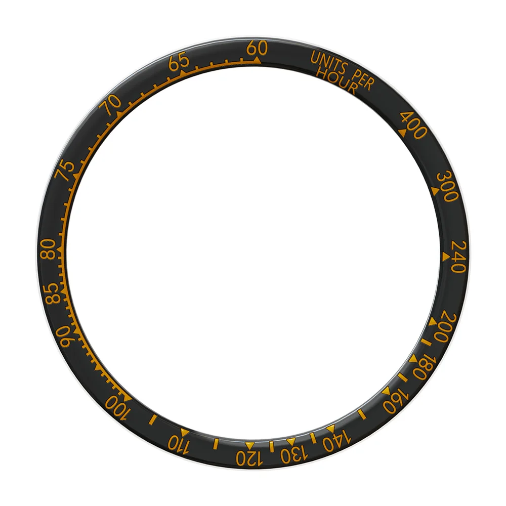 Stainless Steel Racing Speed Scale Watch Bezel Ring