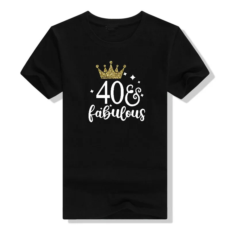 40-Fabulous Birthday T-shirt for Women, 40th Birthday Gift for Her