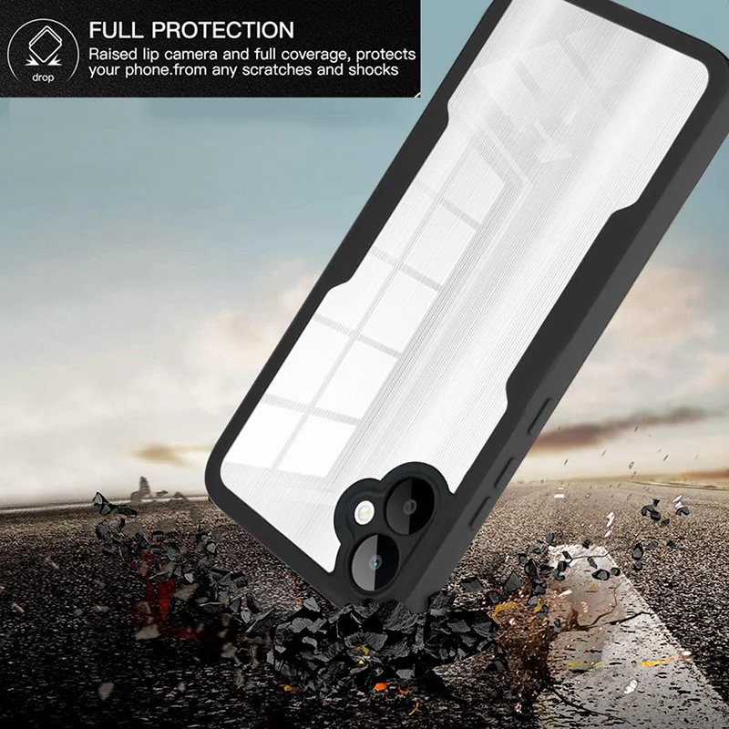 360 Protezione Dello Schermo Del Corpo Completo Custodia Trasparente Per Samsung Galaxy A02 A02S A03 A03S A04 A04S A04E A05 A05S Copertura Del Telefono - immagine 4