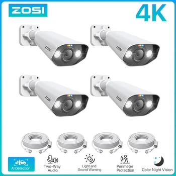 ZOSI 4K 8MP 5MP Add-on Camera for PoE Security Camera System, Work with ZOSI 8 Channel 16 Channel PoE NVR 1