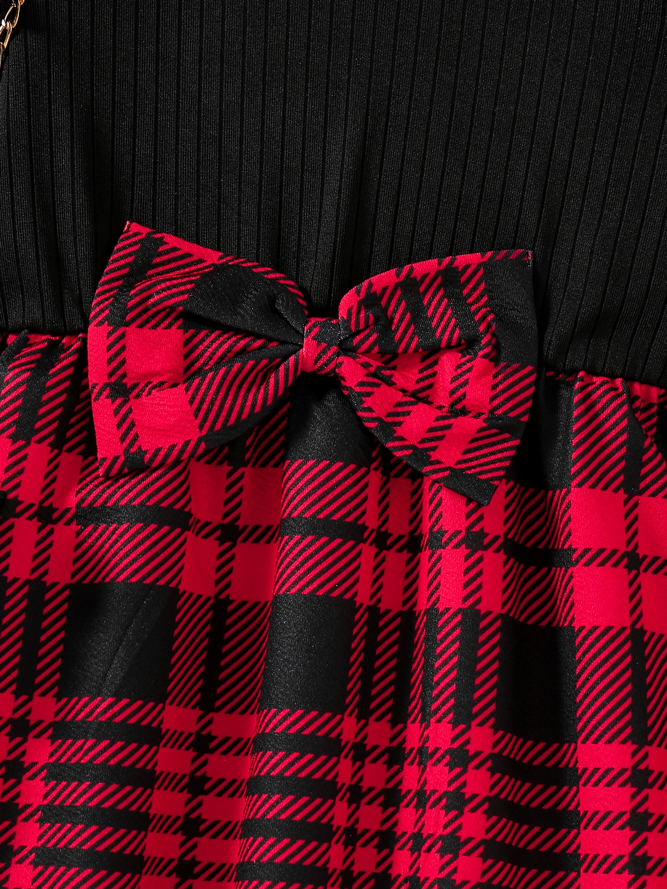 Girls Plaid Wing Dress 5