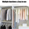 Punch-free Telescopic Clothing Rod Extendable Stainless Steel Curtain Pole Easy Easy Installation Punch-free 50-120cm gass 1