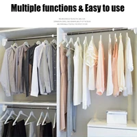 Punch-free Telescopic Clothing Rod Extendable Stainless Steel Curtain Pole Easy Easy Installation Punch-free 50-120cm gass 1
