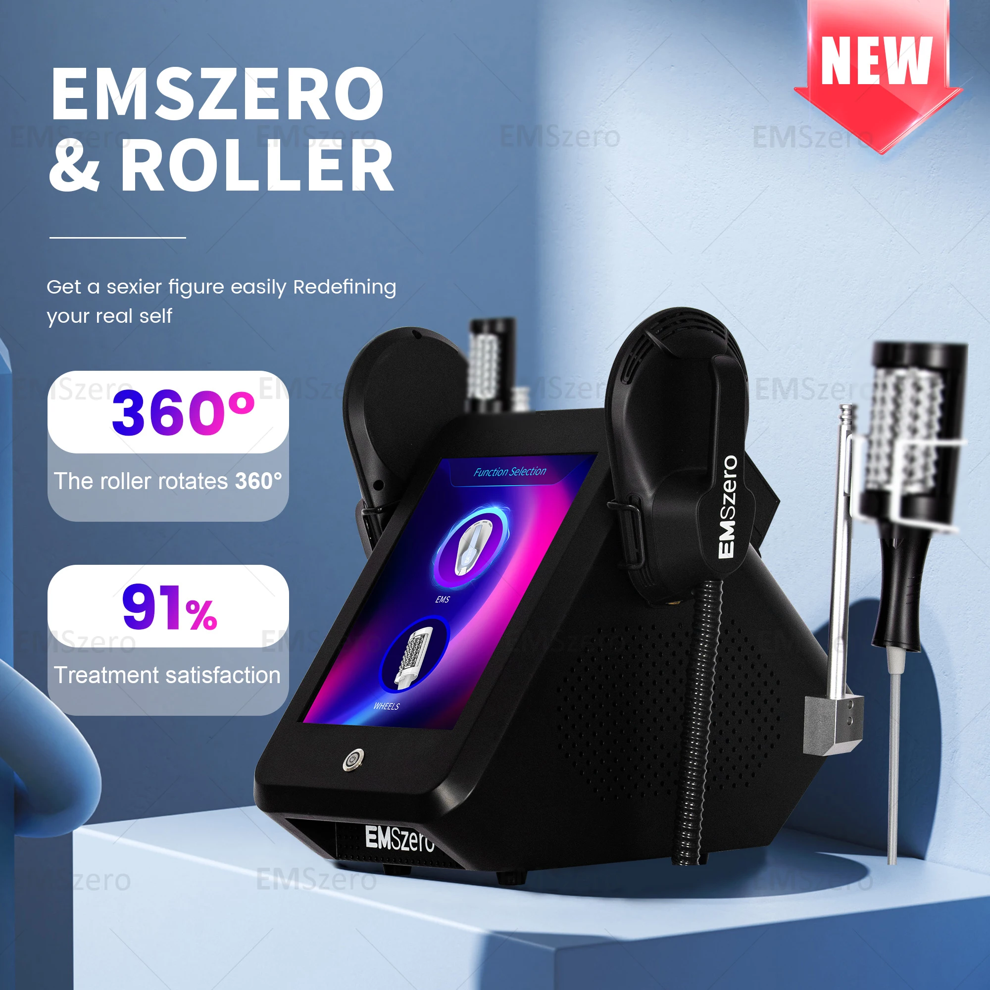 Body Sculpting EMSzero 2 Handles NEO Roller Lose weight tighten skin Portable EMSzero Roller RF Machine