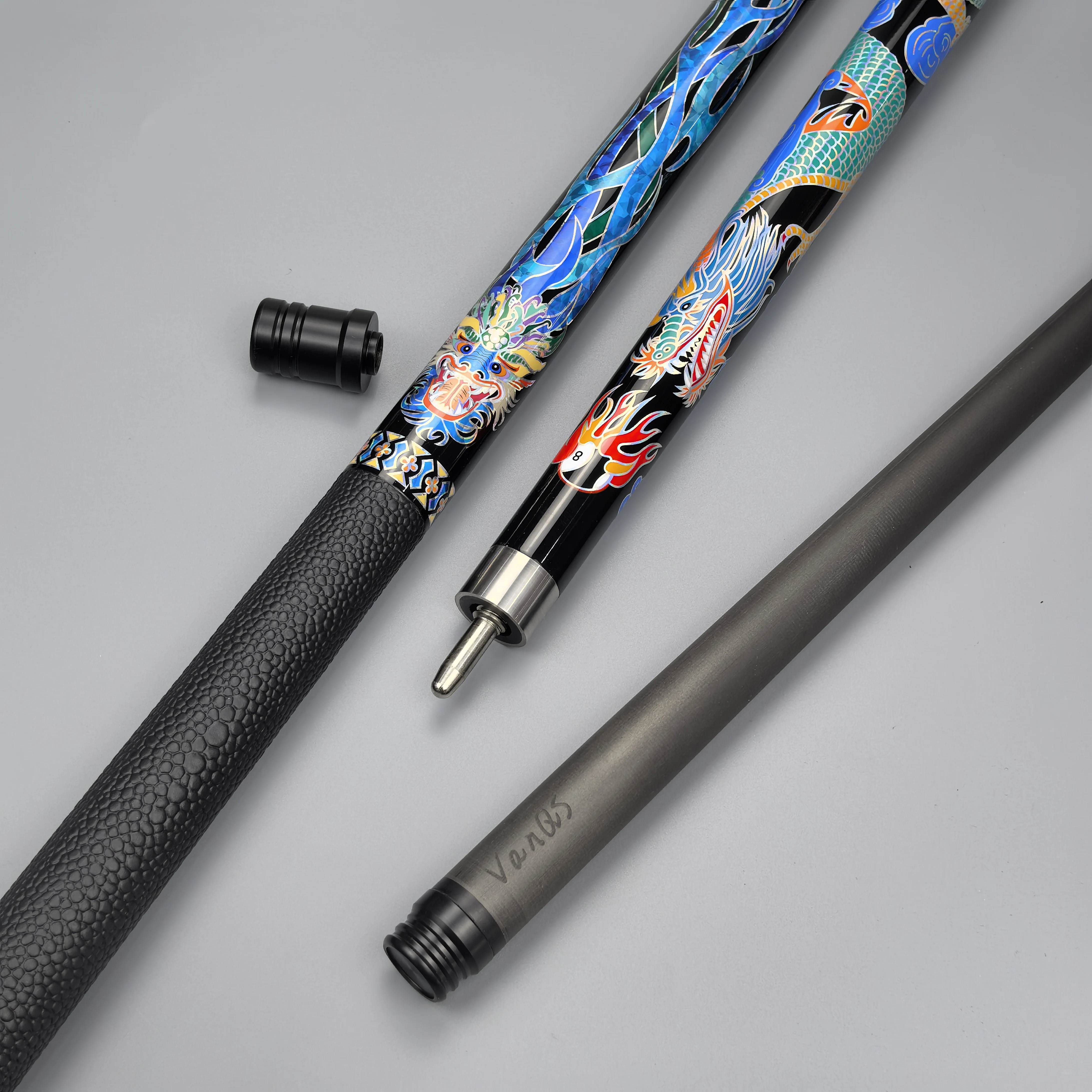 반큐즈 뉴 스타일 프리미엄 퀄리티 58인치 1/2피스 당구 큐,  카본 파이버 샤프..