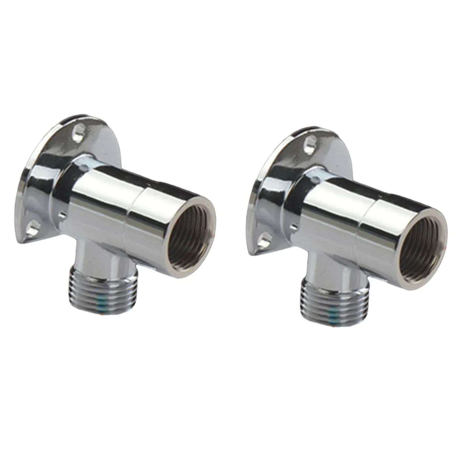 2pcs Bathroom Faucet Fixed Base Wall Mounted Tap Installation Adapter Bathroom Bath Shower Tap Replacement Parts