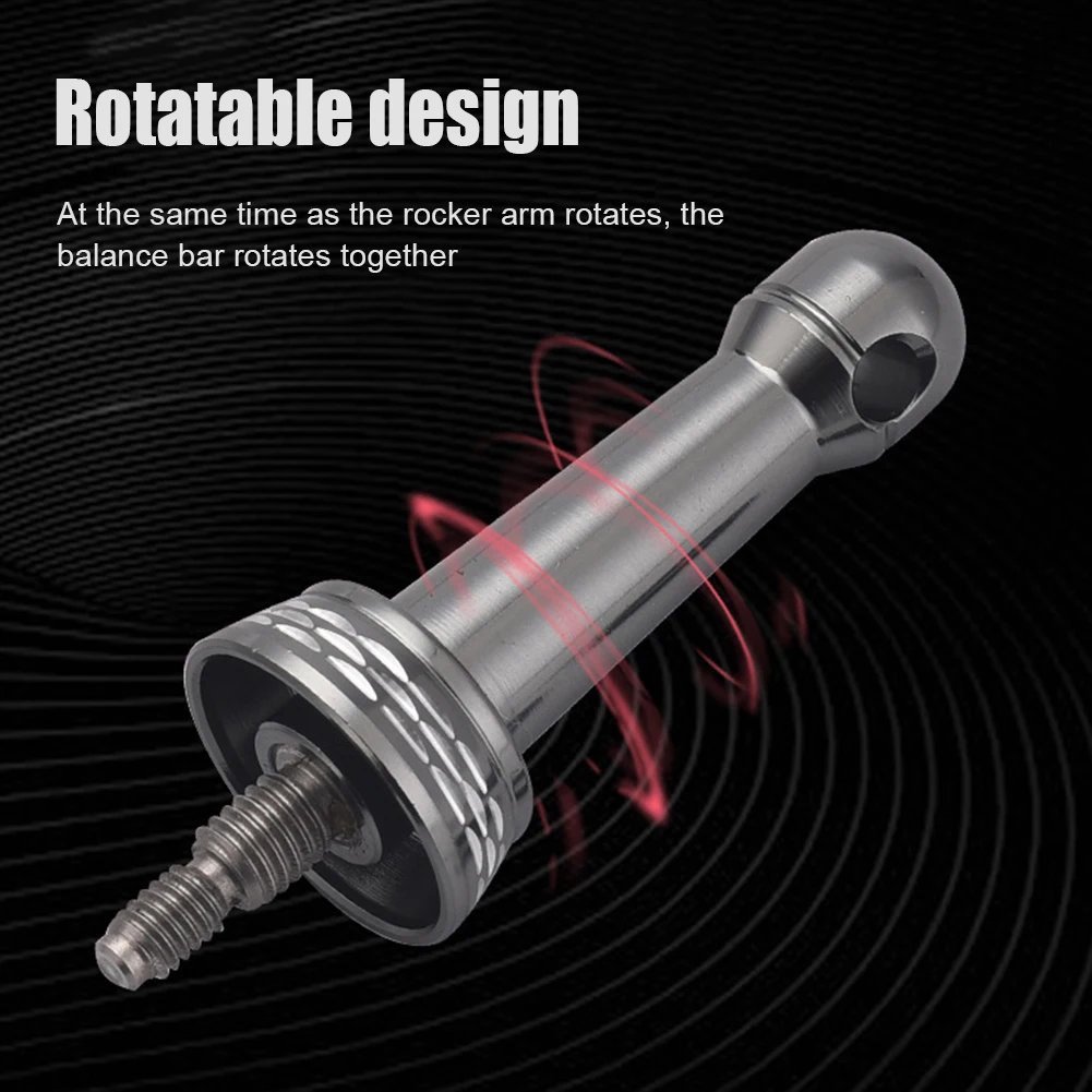 Metal Spinning Reel Stand Balance Lightweight Fishing Wheel Balance Bar Portable  Wear-Resistant Outdoor Accessories