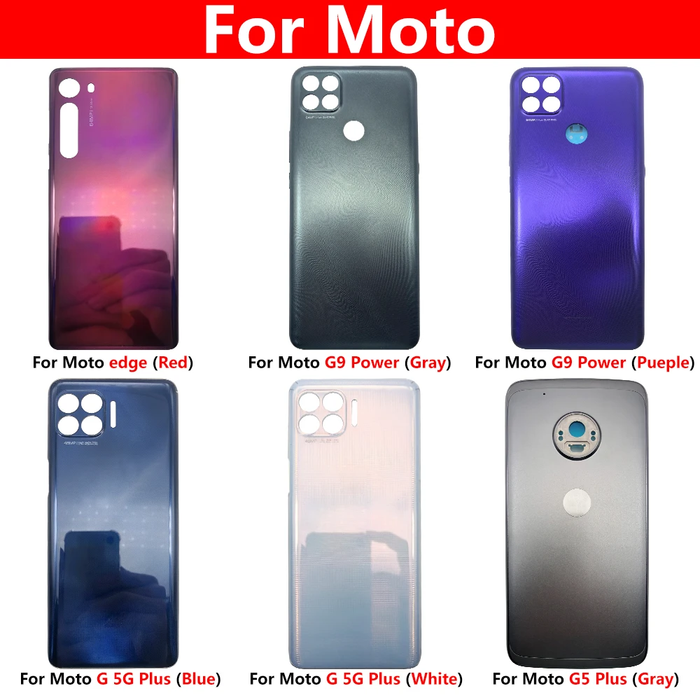 

Housing Cover Back Battery Rear Cover For Moto G100 G9 Power G 5G Plus G5 Z3 Play Z4 One Vision Action Edge