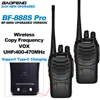 2PCS Baofeng BF-888S Pro Walkie Talkie Long Range Wireless Copy Frequency Type-C Portable 5W 16CH UHF400-470MHz Ham 2Way Radio 5