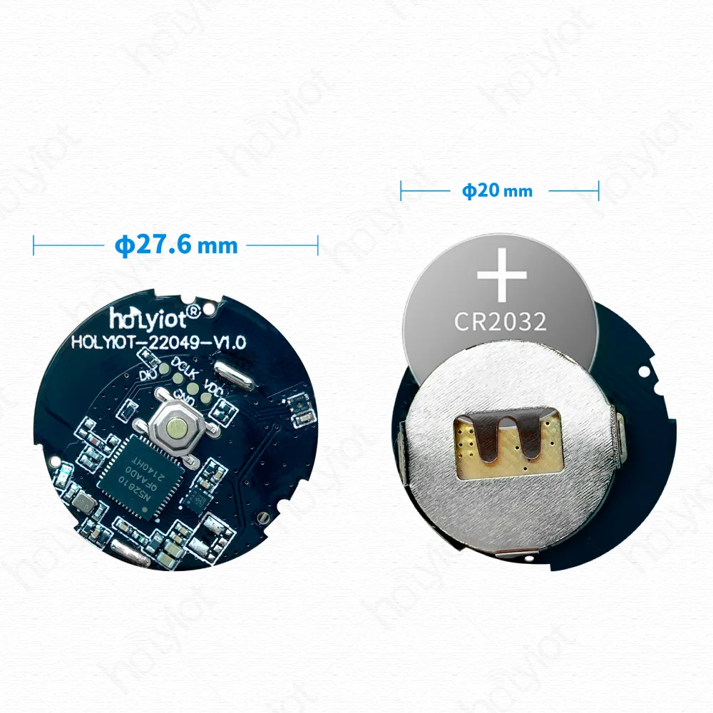 Holyiot-wireless Ble Ble Beacon Acelerômetro Baixo Custo Proximidade Bluetooth Gestão Ibeacon Temperatura Sensor de Umidade Nrf52810 - Image 3