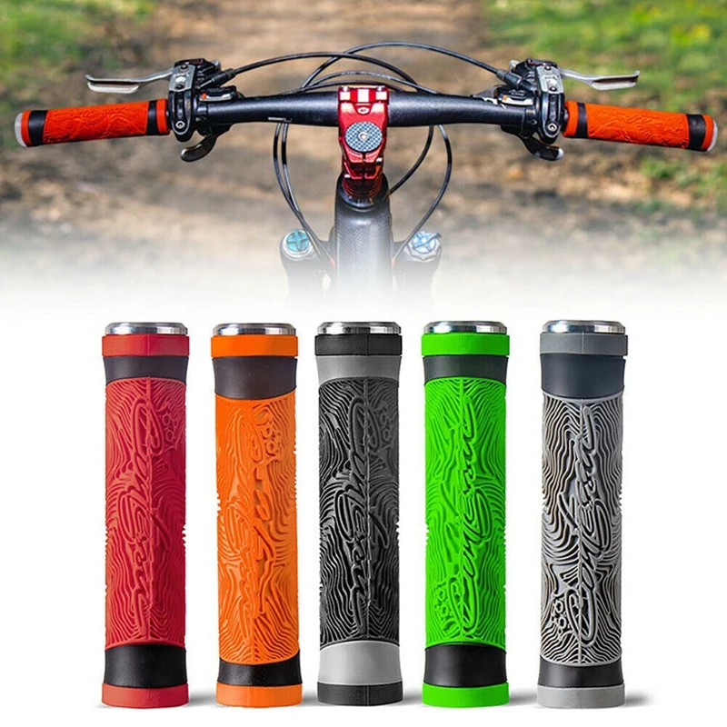 ENLEE MTB Bike Handle Silicone Grips Flat Handlebar Bicycle Bar