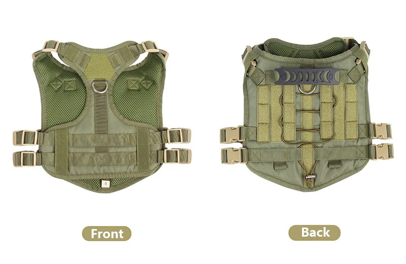 Tactical Dog Harness Military Big Dog Vest German Shepherd Durable Dog Harnesses