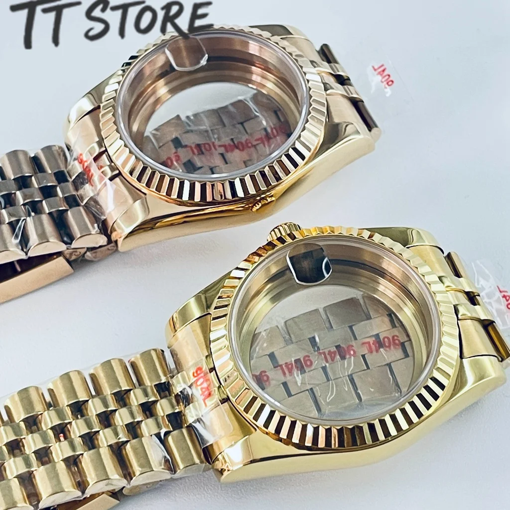 Gold Rose Watch Case with Top Waterproof Sapphire Crystal
