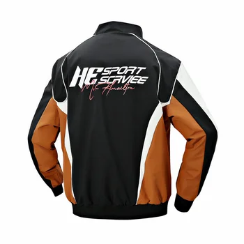 دراجة نارية موحدة سترة الرجال خمر البيسبول السائق الستر مقاوم للماء يندبروف سباق معطف الرجال ملابس خارجية فضفاضة ربيع الخريف 4