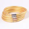 1PC Jelly Bangle Rhinestone Bracelet Golden Tibetan Temple Buddha Girl Bracelets for Women Mantra Buddhist Bracelet 1