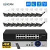 H.265 16CH 4K CCTV Security Camera System 8MP HD 5MP Outdoor Waterproof Color Night POE IP Camera Video Surveillance NVR Kit 1