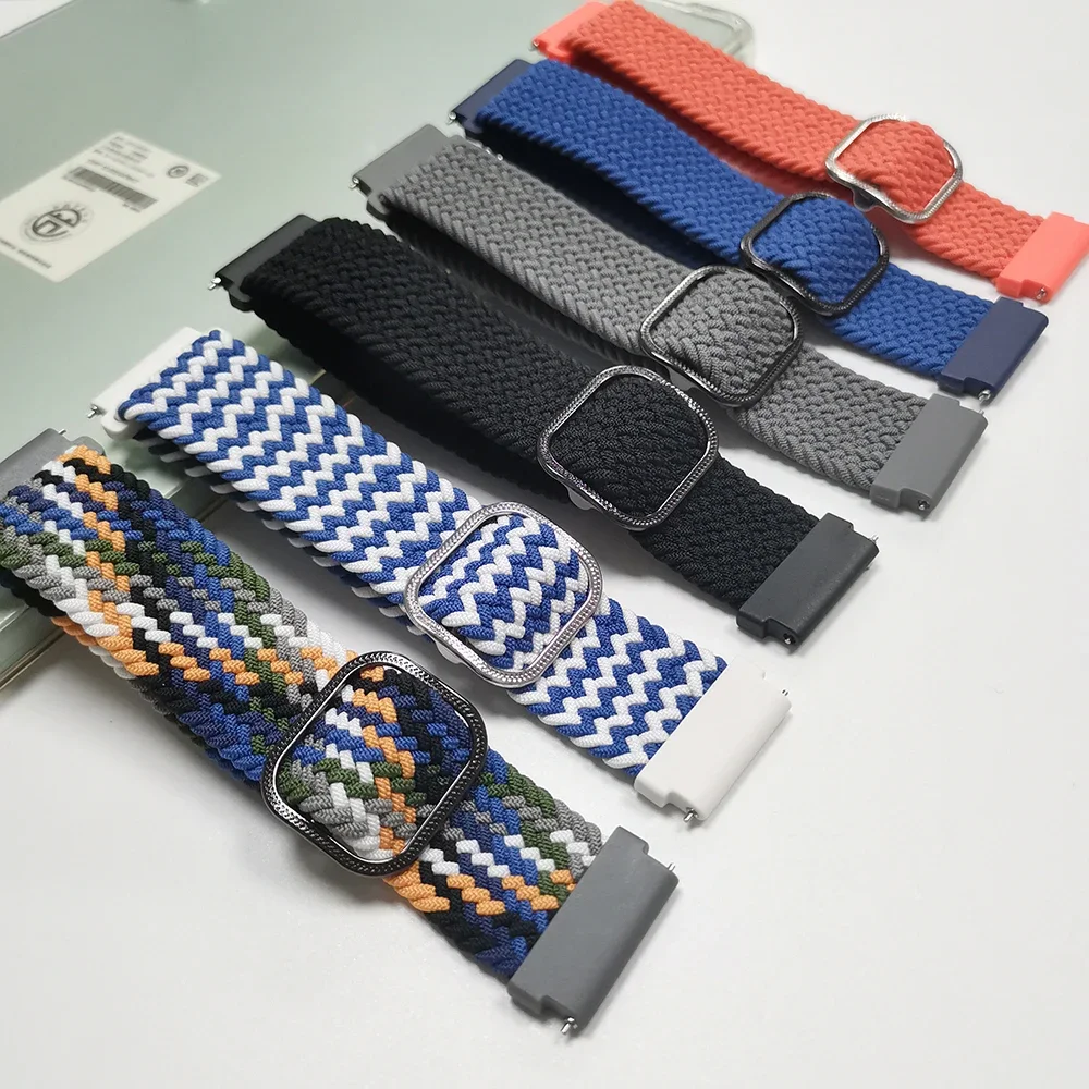 Elastic Nylon Sports Bracelet - 20mm 22mm Bands, Universal Fit