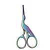 Facial Hair Scissors Rounded Professional Stainless Steel Mustache Nose Hair Beard Eyebrows Eyelashes Trimming Clippers 6