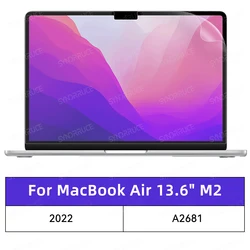 Premium Screen Protector for MacBook - Crystal Clear HD Film and Soft Guard Cover (A2681)
