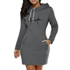 Casual Daily Simplicity Dresses Comfortable Fashion Slim Fit Pocket Long Sleeves Hoodies Womens Sweatshirts Collar Zipper Design 2