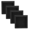 Plastic Square Tubing Tube Insert Blanking End Caps 50mm 2 inch 4 Pcs 1