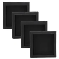 Plastic Square Tubing Tube Insert Blanking End Caps 50mm 2 inch 4 Pcs 1