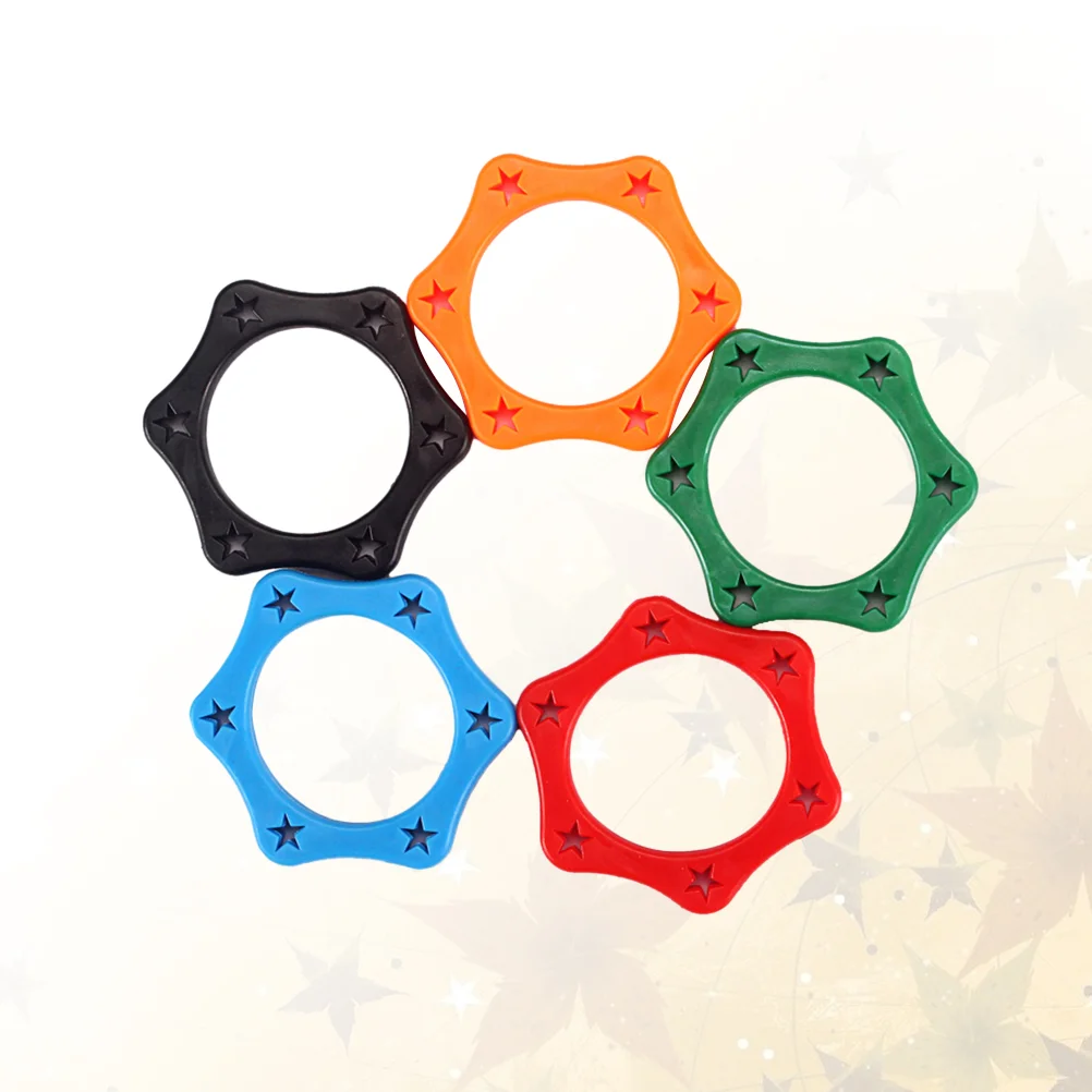 

5pcs Plastic Anti Roller Ring Protection for Handheld Wireless Microphone(Inside Diameter:35mm,Blue, Orange, Red, Green ,Black)