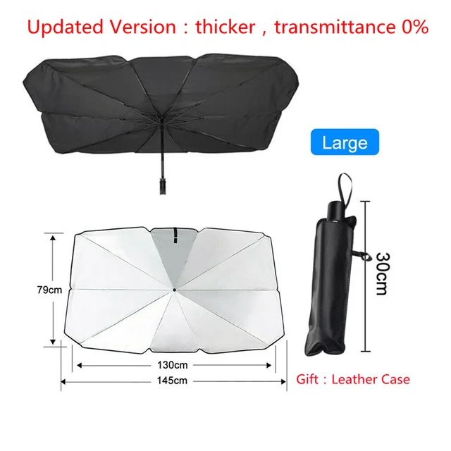 Autó Szélvédő Napsütemények Belső Parazolautó Napfényes Burkolat Uv Protection Car Sun Visor Első - Image 5