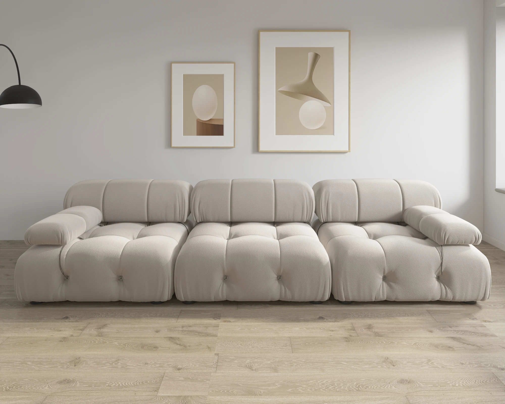 104MinimalistModularSectionalSofasModernVelvetConvertible