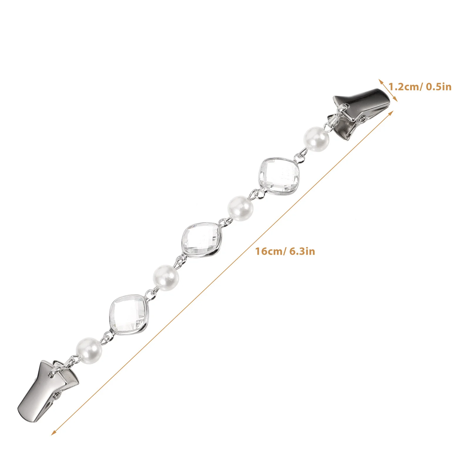 2개입 크리스탈 스웨터 클립 장 금속 가디건 클립 진주 나비 숄 드레스 클립 의류 클립 가디건 클립