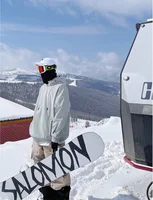 Oversize Grey Ski Hoodie Men Women For Windproof Waterproof Snow Hoodie Skiing Jacket Snowboarding Hoodie Jackets Ski Equipment 4